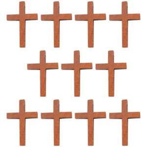 25pcs Crafts Necklace Small Wooden Crosses Wooden Crosses For Crafts - Picture 1 of 12