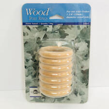 Graber Wood Pole Rings For Up to 1 3/8" (35mm) Drapery Rod