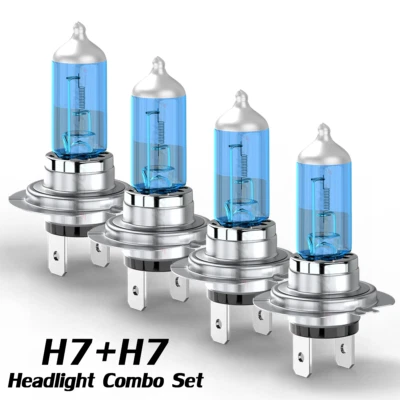 H7 H7 Halogen High/ Low Beam Headlight Bulbs 6000k For Renault Koleos MK2 2017+ Foto 1 de 4