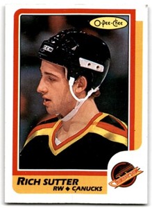 1986-87 O-Pee-Chee Rich Sutter Vancouver Canucks #29