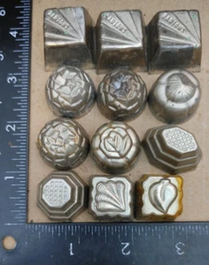 (12) VINTAGE CHOCOLATE MOLDS {#110} - Picture 1 of 6