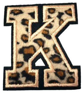 Patch Sew & Iron On Embroidered Clothing Hats Jackets Coat Names Letters K A489 - Picture 1 of 3