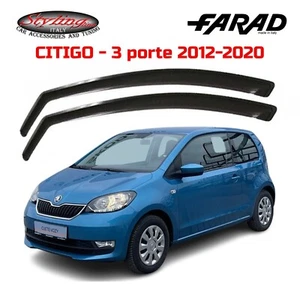 DEFLETTORI SKODA CITIGO (2012 AL 2020) 3 PORTE FARAD COPPIA ANTIVENTO FUME 12592 - Foto 1 di 2