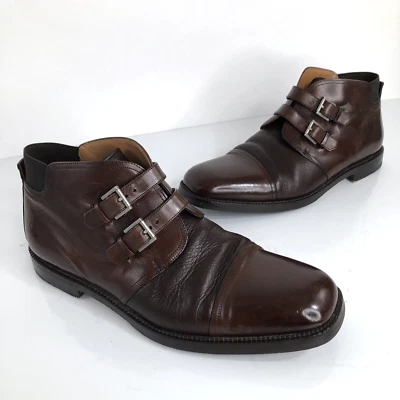 MEZLAN / SPAIN Buckle Monk Straps FERRARA - 11M Handmade Chukka Boots Foto 1 de 4