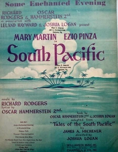 EINIGE VERZAUBERTE ABENDE Südpazifik Rodgers Hammerstein Show Melodie Noten - Bild 1 von 3