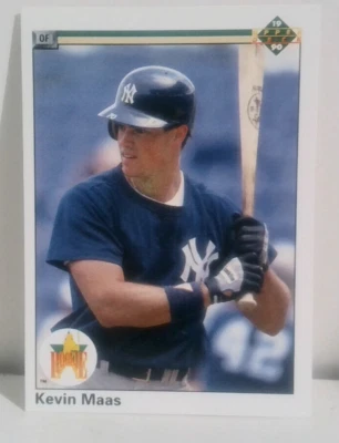 Tarjeta de béisbol Upper Deck 1990 Kevin Maas New York Yankees #70 como nueva GG73 Foto 1 de 4