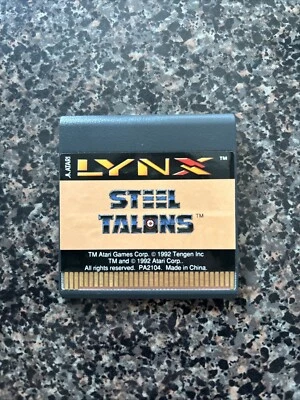 Atari Lynx 2 Game 1992 Steel Talons - Image 1 of 2