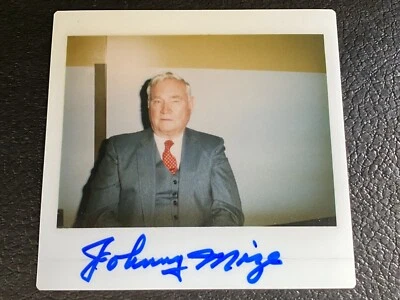 Johnny Mize Signed Kodak Instant Polaroid Photo Type 1 JSA Autograph 1980s NY - Image 1 of 4