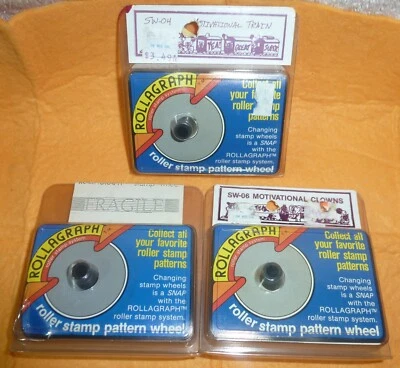 Juego de tres ruedas con patrón de sello de rodillo ROLLAGRAPH de colección Foto 1 de 4