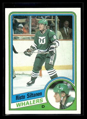 1984-85 Topps Hockey #61 Risto Siltanen "Set Break" Mint Hartford Whalers QTY - Image 1 of 2