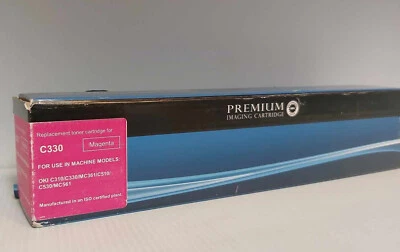 Premium Imaging Toner Cartridge C330 Magenta for OKI C310/C330/MC361/C510/C530 - Image 1 of 2