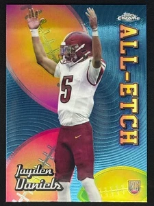 JAYDEN DANIELS 2024 Topps Chrome All-Etch Insert Rookie RC #CAE-JD | Commanders - Picture 1 of 2