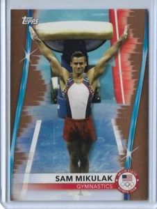 RARE 2020 TOPPS OLYMPICS SAM MIKULAK BRONZE CARD #7 ~ USA GYMNASTICS 2021 ~ QTY - Picture 1 of 2