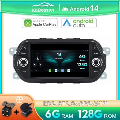 7 pollici 6G+128GB Android 14 Autoradio Per FIAT TIPO EGEA 2015-2017 Carplay DAB - Immagine 1 di 4