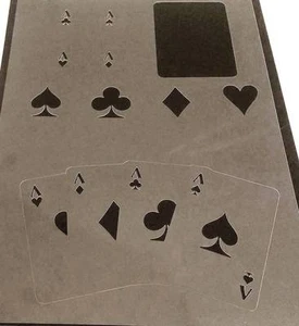 Spiel spielen Original Poker Karten Größe Ass Diamant Club Herz Spaten Schablone - Bild 1 von 5