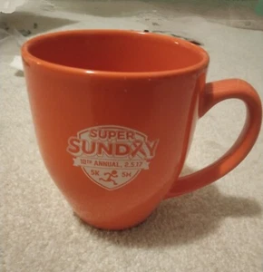 Collectible Orange Coffee/Tea Mug Super Sunday 10th Annual 5K Race for cancer - Picture 1 of 7