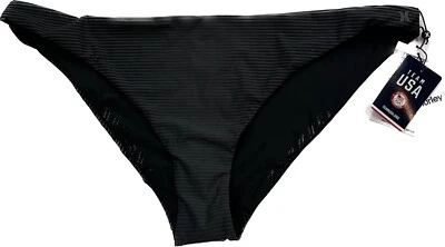 Parte inferior de bikini Hurley para mujer XL Team EE. UU. secado rápido Phantom Mod surf negra Foto 1 de 4