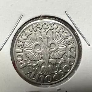 1923 POLAND 20 GROSZY BETTER COIN - Picture 1 of 2