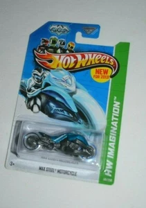 HOT WHEELS 2013 HW FANTASIE - MAX STEEL MOTORRAD BLAU - Bild 1 von 3