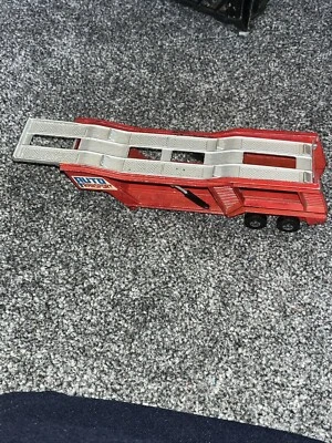 Remolque de transporte de carros Matchbox Superkings K10 usado transporte automático rojo 1976 #37 Foto 1 de 4