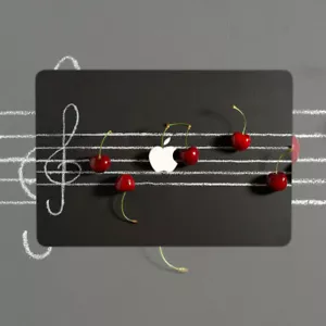 3D Blackboard Cherry Music Hard Case For Macbook Pro 16 14 15 13 Air 11 12 inch - Picture 1 of 7