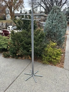 RIGG Coat Stand Rack Hanger by Tod Bjorklund IKEA Vintage Postmodern Grey Metal - Picture 1 of 12