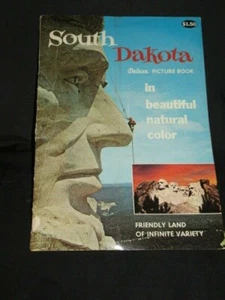 SOUTH DAKOTA DELUXE PICTURE BOOK 1960s Rushmore Color vintage Photos History - Picture 1 of 3
