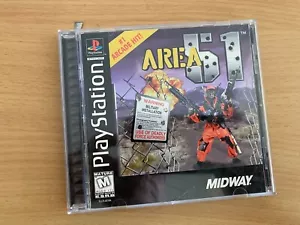 AREA 51, Sony PlayStation 1, 1996, PS1 Black Label w-booklet and reg card - Picture 1 of 4