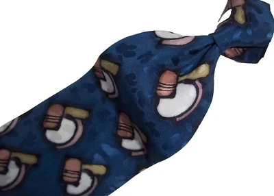 (Nueva Corbata Robert Daskal Azul Real Seda 57"L x 4"W Foto 1 de 4