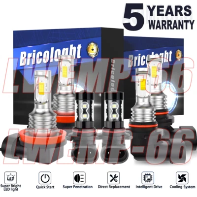 For Dodge RAM 1500 2500 3500 4500 2013 2014 2015 LED Headlight & Fog Light Bulbs - Image 1 of 4