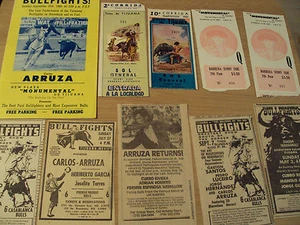 RARO 1957/60 Lote "TOROS"~Programa/Entradas/Recortes~Firmado por Carlos Arruza~ - Imagen 1 de 7