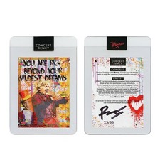 WILLY WONKA Life is Beautiful DIAMOND DUST Trading Card Signed by Rency # of 99