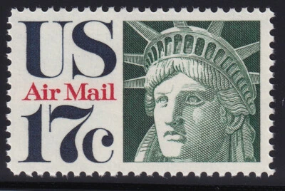 USA Sc #C80 - 17 cents blue black, red & green - MNH (U/M) XF PSE 90 - Image 1 of 3