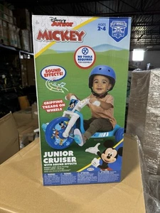 Disney Junior Mickey Mouse 10" Fly Wheels Junior Cruiser Ride-On Ages 2-4 NEW - Picture 1 of 6