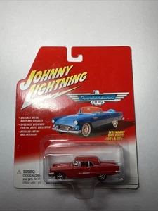 2002 JOHNNY LIGHTNING FORD THUNDERBIRD 1958 T-BIRD RED 1:64 LEGENDARY BAD BIRDS - Picture 1 of 6