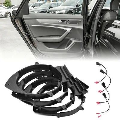 Adaptador de altavoz de puerta de auto 4 piezas de 6,5" para arnés de altavoces Cadillac Chevrolet GMC Foto 1 de 4
