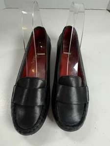 Scarpe mocassini slip on donna Cole Haan taglia 6 B Air pelle nera - Foto 1 di 12