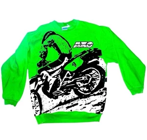1980's AXO Motocross Motorcycle Oversized Sweatshirt Shirt sz L or can fit XL - Picture 1 of 9