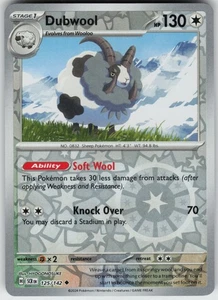 PO-01 Reverse Holo Dubwool 125/142 SV07: Stellar Crown - Picture 1 of 1