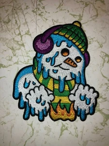 Garbage Pail Kids Ig LOU / Crystal GALE / Meltin' ELTON Parche para planchar hecho a mano - Imagen 1 de 2