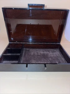 Joyero Lucite ámbar vintage - Imagen 1 de 3