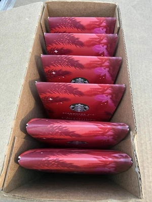 STARBUCKS VIA CHRISTMAS BLEND  6 boxes of 12 packets 72 Total - Image 1 of 3