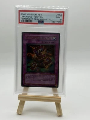 Yugioh! Chain Destruction PSV-006 Ultra Rare 1st Edition PSA 9 - Image 1 of 2