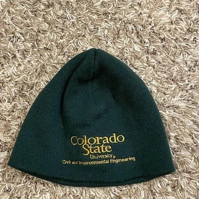 Gorro de engenharia Colorado State University caveira verde bordado acrílico - Imagem 1 de 4