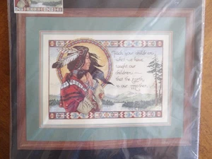 1996 Dimensions Counted Cross Stitch Kit 3808 The Earth Is Our Mother 14x10 USA - Bild 1 von 8