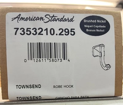 American Standard 7353210.295 TOWNSEND BATA GANCHO, NÍQUEL CEPILLADO Foto 1 de 4