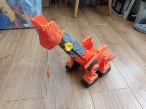 Dinotrux Skya Cola Alta Slide Naranja Dinosaurio Grúa Pista Rampa Salto 2015 - Imagen 1 de 17