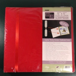 Pioneer Snapload 12x12 Red Scrapbook Album DSL-12RD – New Fabric Photo Book - Picture 1 of 9