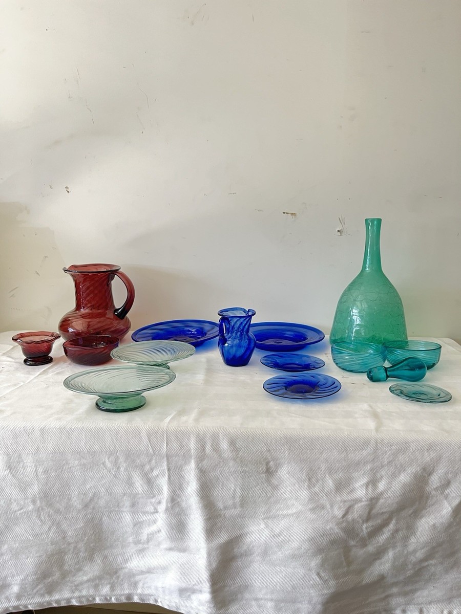 希少なヴィンテージ BLENKO ブレンコガラス 置物 手拭きガラスアメリカ雑貨 Blenko Glass Catalogs