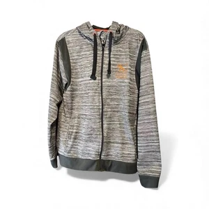 Sudadera con capucha Momentum Outfitters Great Lakes para hombre M gris jaspeado cremallera completa polar - Imagen 1 de 12